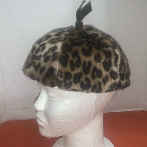 Vintage Camelot of New York Leopard print hat WILD & SASSY!!!